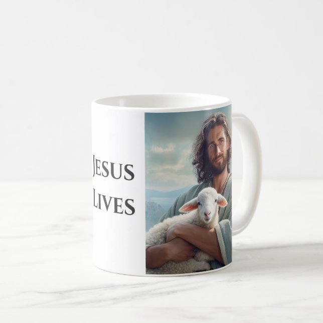 Coffee Mug Jesus Lives (Front Right)