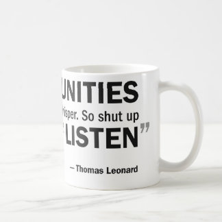 Coffee mug - 'Opportunities don't knock...'