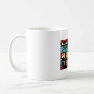 Coffee Mug Painting of Vintage Sun Motor Tester
