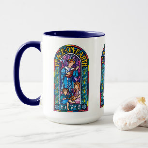 Coffee mug Peace-on-Earth Pre-Raphaelite Xmas