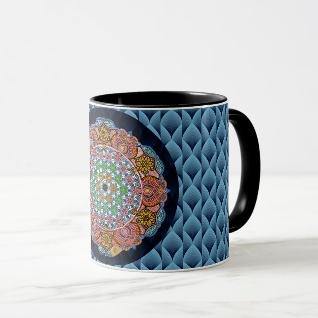 Coffee Mug  "Samadhi" (acrylic painting) (Front Right)