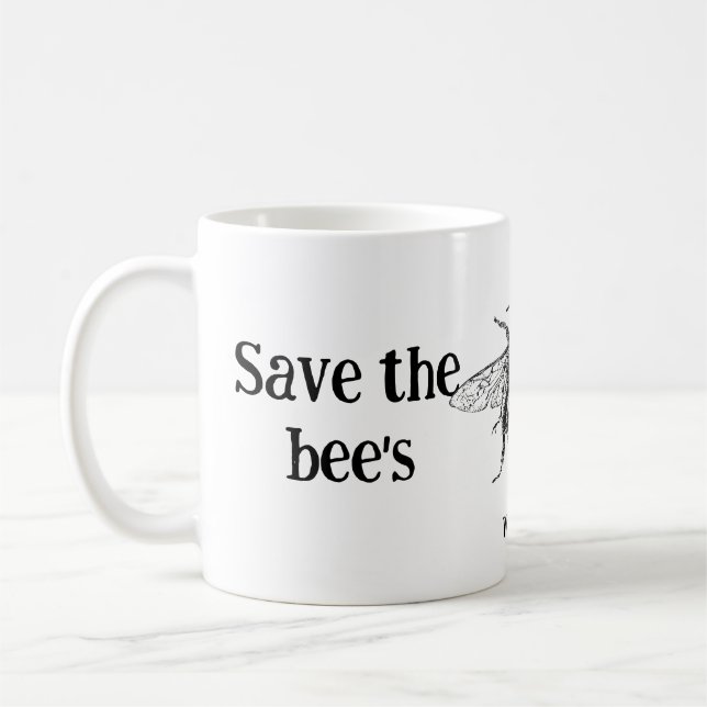 Coffee Mug - Save the bee's  (Left)