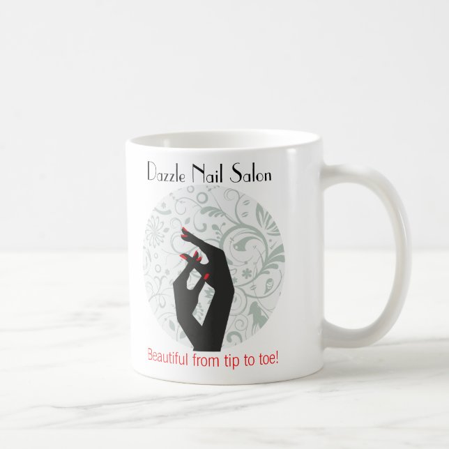 Coffee Mug Template Nail Salon (Right)