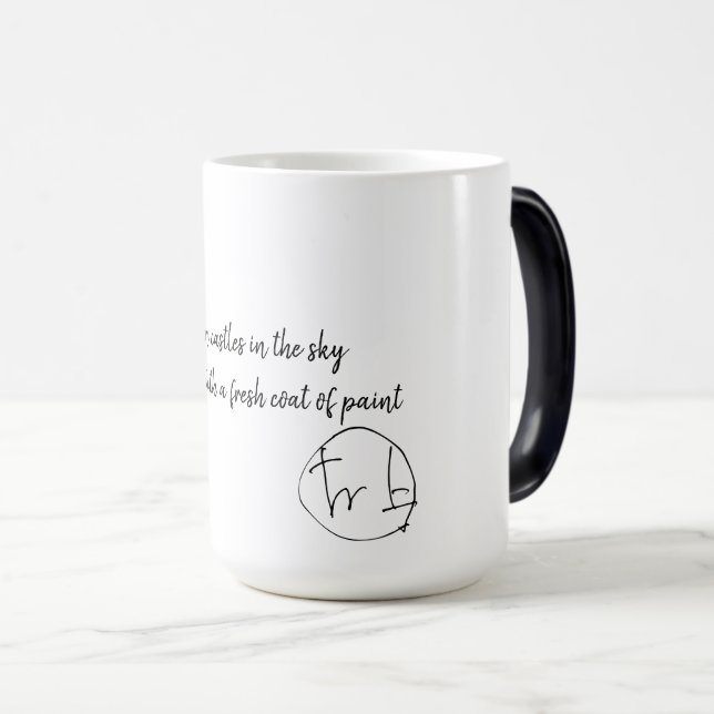 coffee mug text art (Front Right)