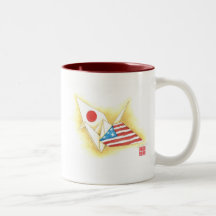 Coffee Mug Two Tone ~ Japan-U.S. Friendship