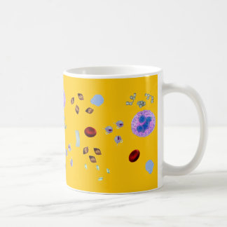 Coffee Mug-Urine Particulates (yellow background) Coffee Mug