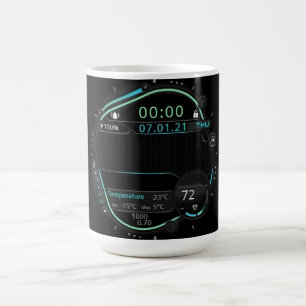 Coffee Mug with a Humorous Digital Design
