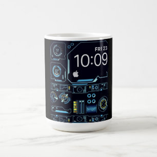 Coffee Mug with a Humorous Digital Design
