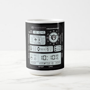 Coffee Mug with a Humorous Digital Design
