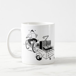 Coffee Mug with a Mobile DJ