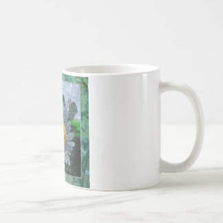 Coffee Mug With Bee And Flower