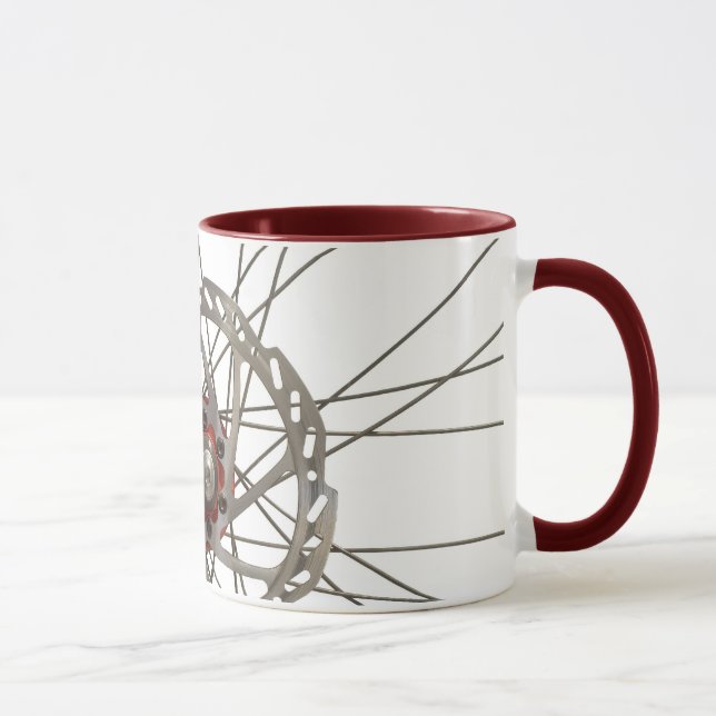 Coffee Mug with Bicycle Back Wheel (Right)