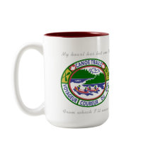 Coffee Mug with Canoe Trails Training Patches