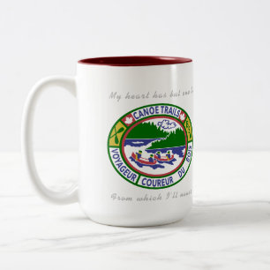 Coffee Mug with Canoe Trails Training Patches
