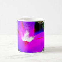 Coffee Mug with Cute Purple Flowers