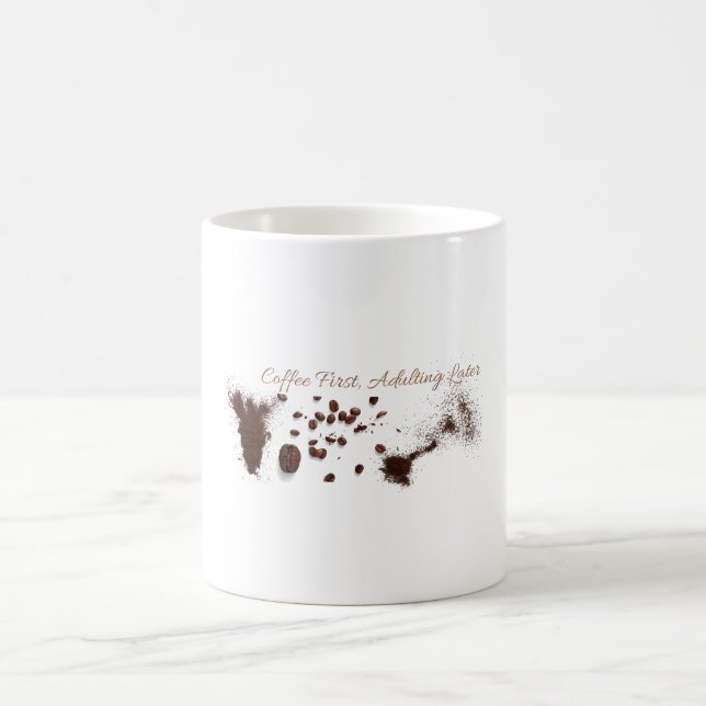 Coffee Mug with Design. (Center)