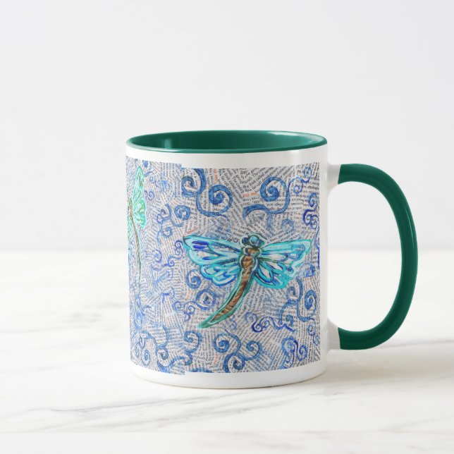 Coffee Mug with DragonFlies (Right)