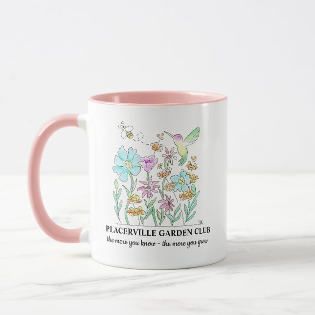 Coffee Mug with Garden design (Left)