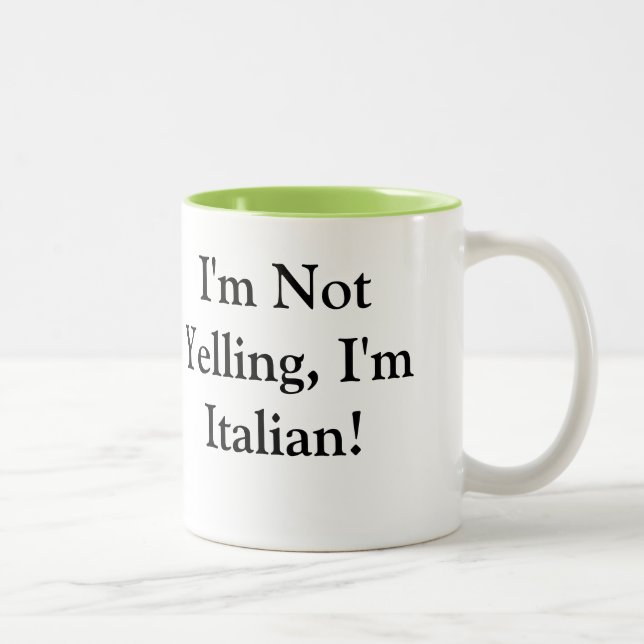 Coffee Mug with Italian Saying (Right)