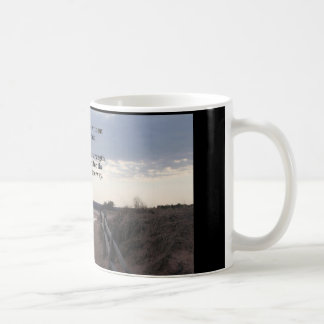coffee mug with path to lake...promises
