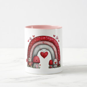 Coffee Mug with Quilted Love Rainbow