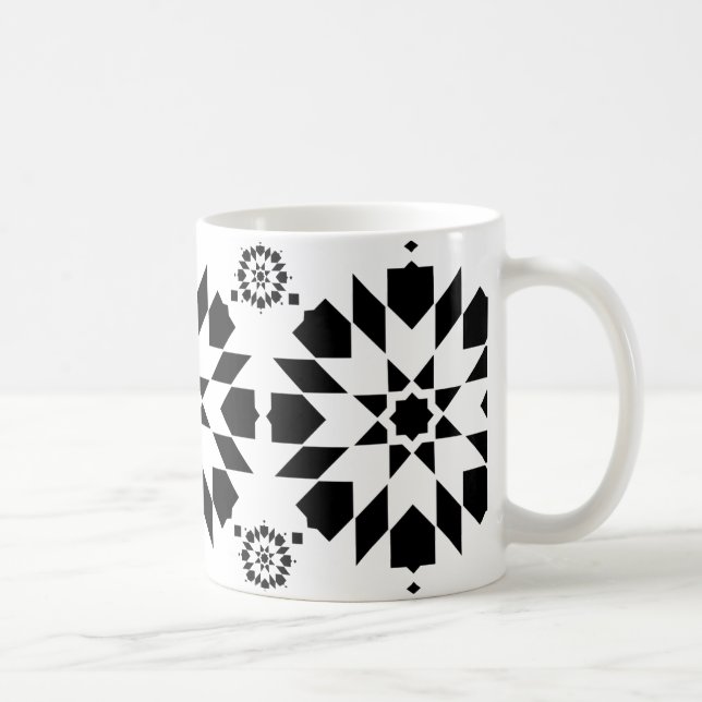 Coffee Mug with Touch of Moroccan Zellige Artistry (Droite)