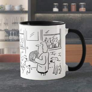Coffee Mug with Veterinary Illustration