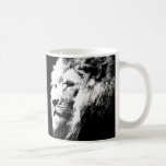 Coffee Mugs Lion Face King Template Animals<br><div class="desc">Trendy Lion Face Animal King Elegant Template Classic Coffee Mug.</div>