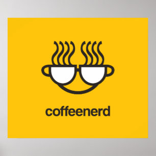 Coffee Nerd print / poster