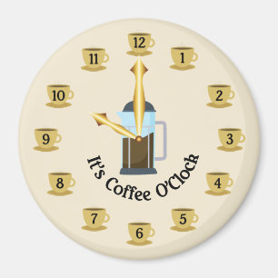 Coffee-o-Clock Magnet