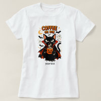 Coffee Or Die Vampire Black Cat Halloween