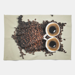 Coffee Owl Kitchen Towel