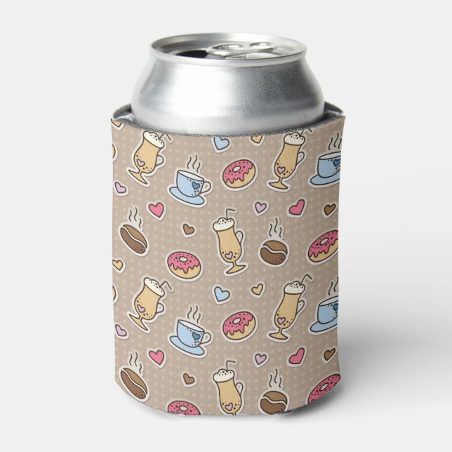 Coffee pattern can cooler (Can Front)