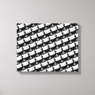 Coffee Pattern Canvas Print