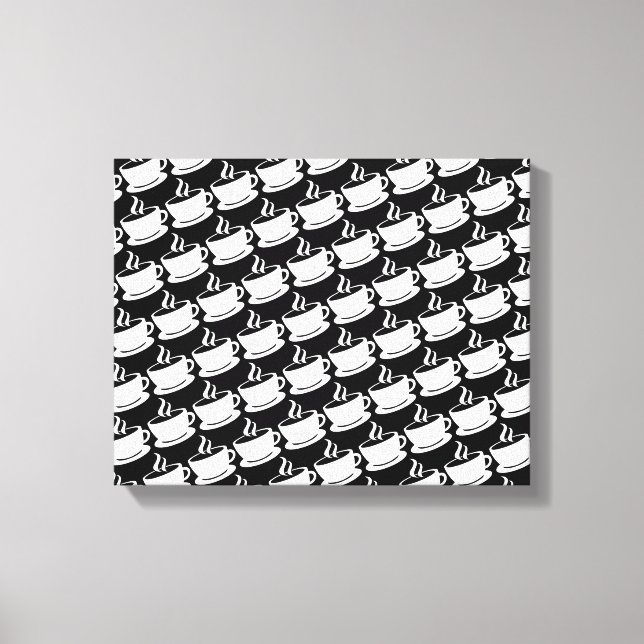 Coffee Pattern Canvas Print (Front)