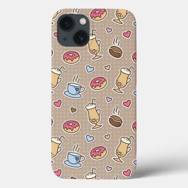 Coffee pattern Case-Mate iPhone case (Back)