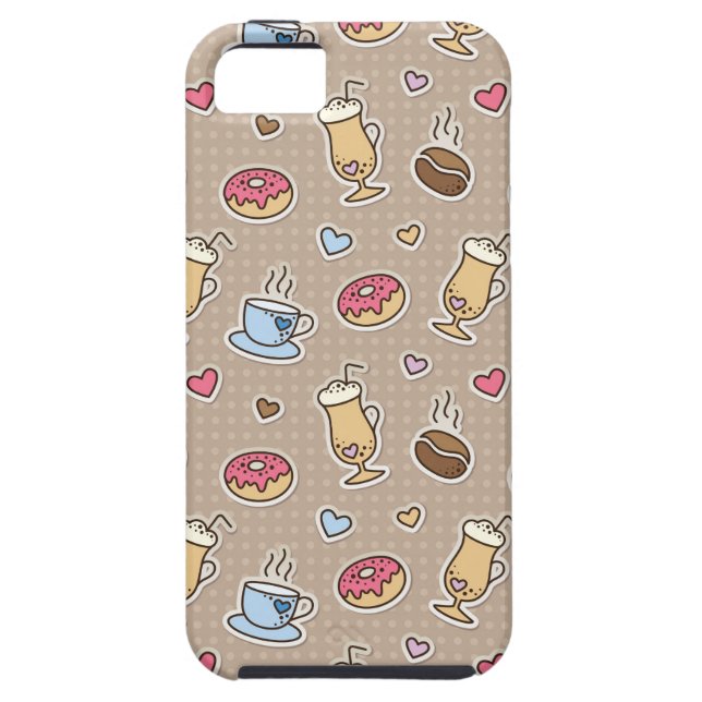 Coffee pattern Case-Mate iPhone case (Back)