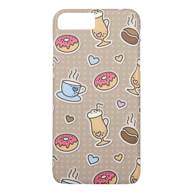Coffee pattern Case-Mate iPhone case (Back)
