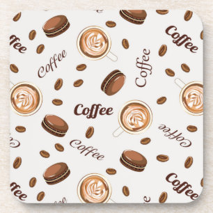 Coffee pattern coaster
