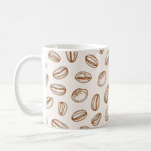 Coffee pattern coffee mug