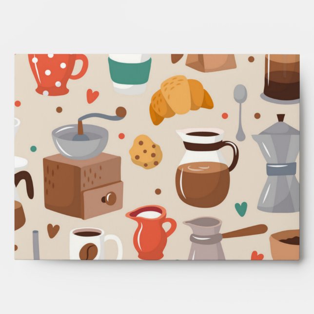 Coffee pattern envelope (Front)