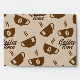 Coffee pattern envelope
