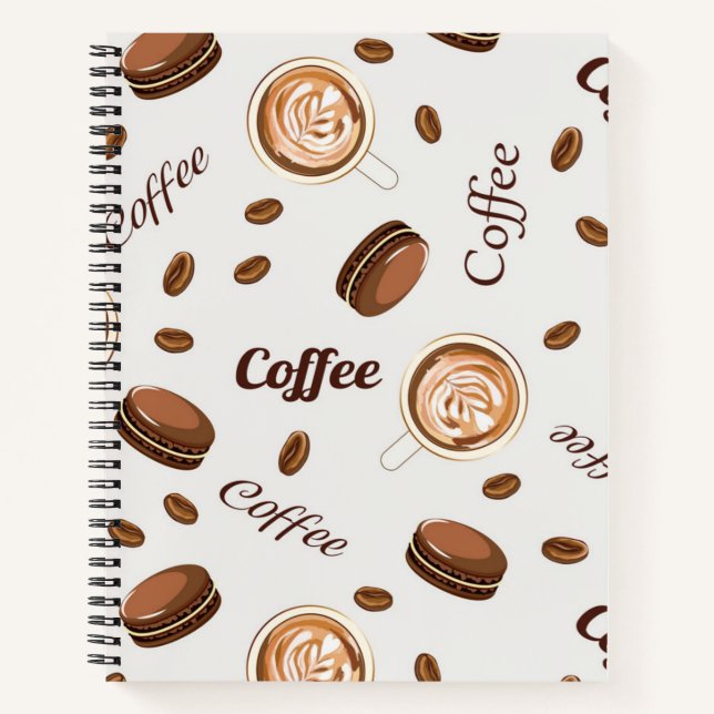 Coffee pattern notebook (Front)