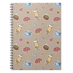 Coffee pattern notebook