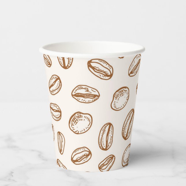 Coffee pattern paper cups (Front)