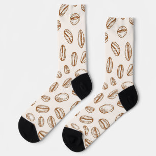 Coffee pattern socks