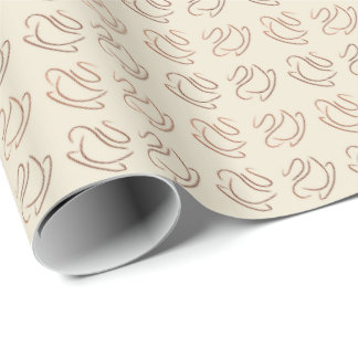 coffee pattern wrapping paper