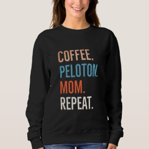 Coffee Pelo Mom Repeat Sweatshirt
