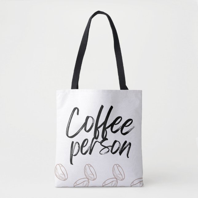 "Coffee Person" tote bag for coffee lover (Front)