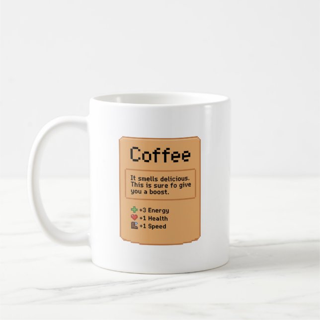 Coffee Pixel Art RPG Item Coffee Mug (Left)